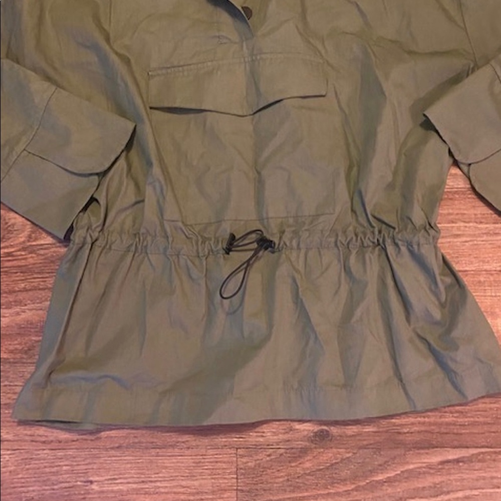 Zara Basic Army Green Tunic Sz Large - image 4